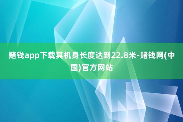 赌钱app下载其机身长度达到22.8米-赌钱网(中国)官方网站