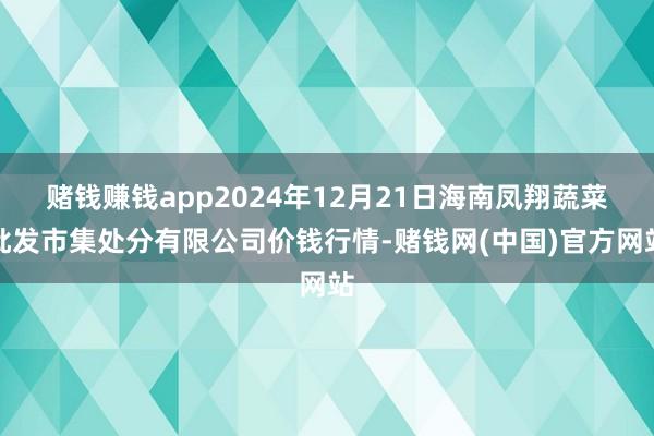 赌钱赚钱app2024年12月21日海南凤翔蔬菜批发市集处分有限公司价钱行情-赌钱网(中国)官方网站