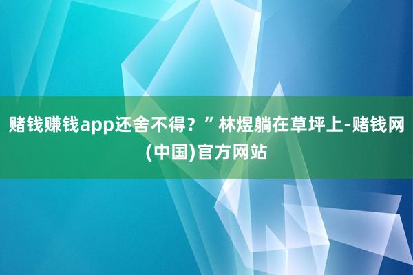 赌钱赚钱app还舍不得?”林煜躺在草坪上-赌钱网(中国)官方网站